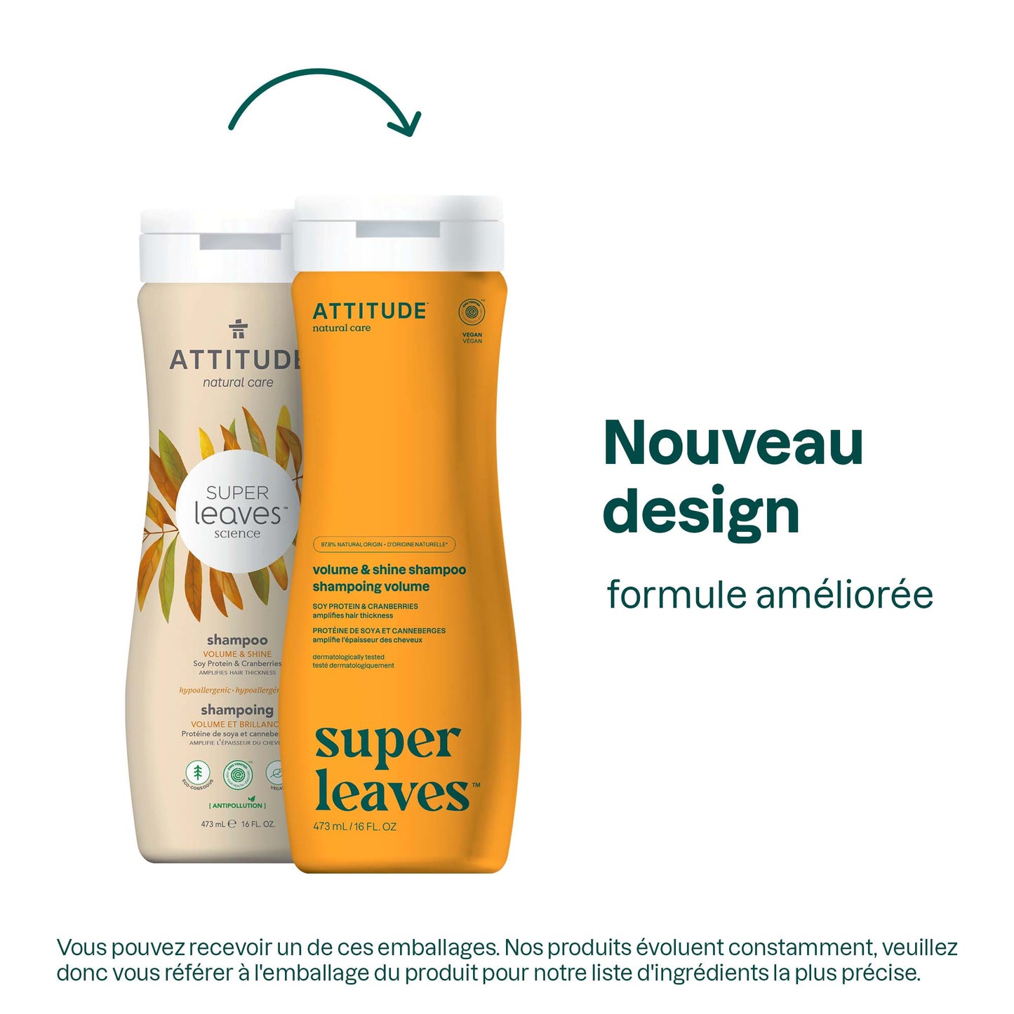 11008 ATTITUDE Super Leaves™ - Shampooing pour cheveux fins - Apporte volume et brillance _fr? 473 mL