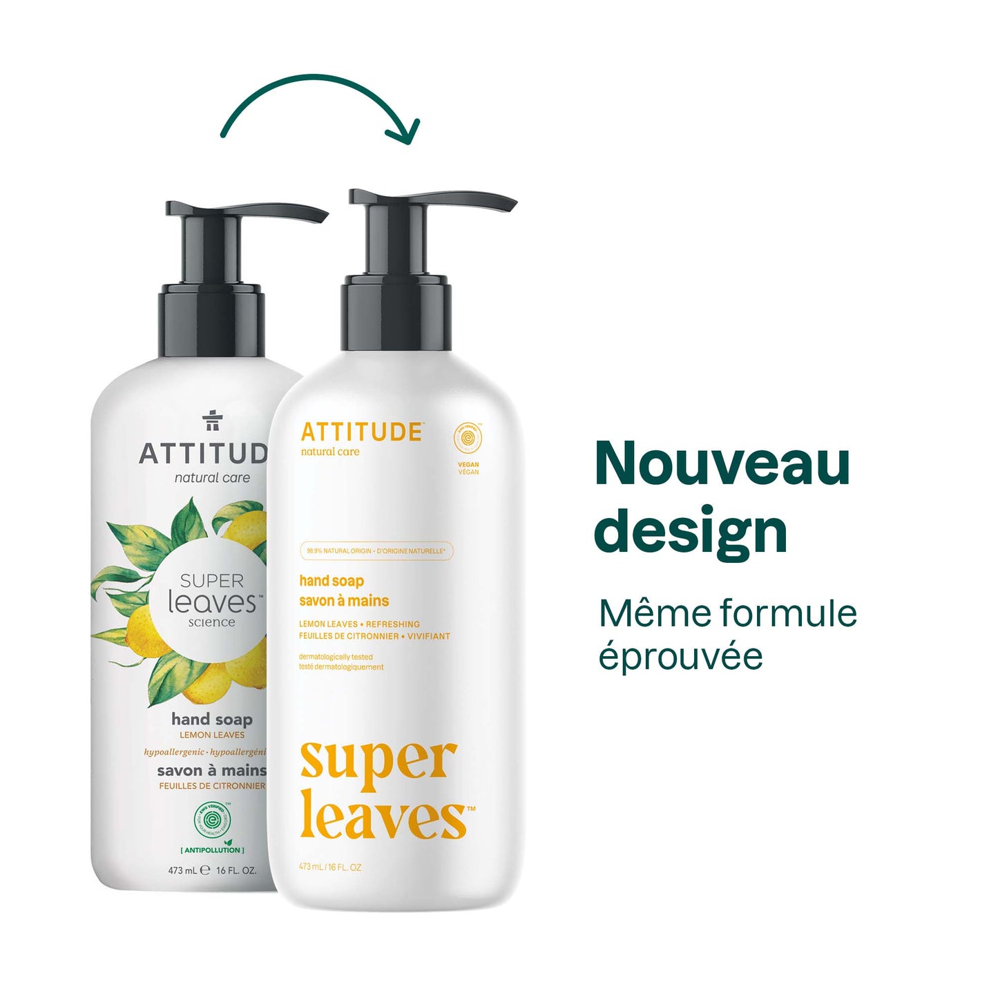 Savon à mains liquide Super leaves™ Feuilles de citronnier 14092_fr? 473 mL