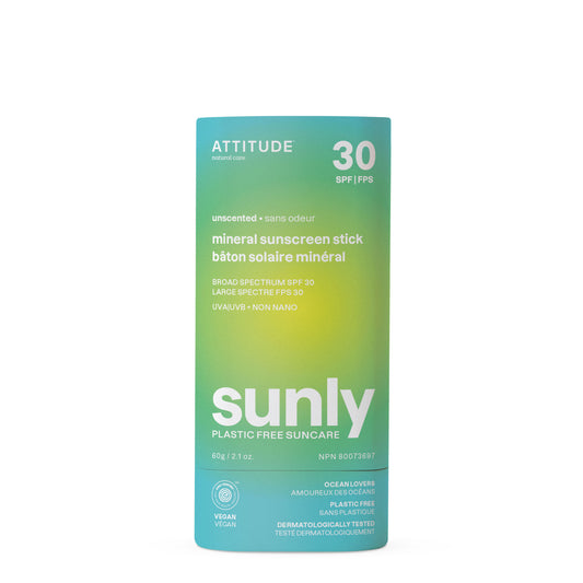 Bâton solaire minéral Sans plastique FPS 30 : Sunly