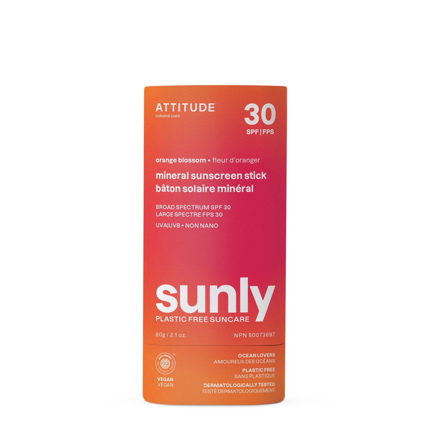 Bâton solaire minéral Sans plastique FPS 30 : Sunly