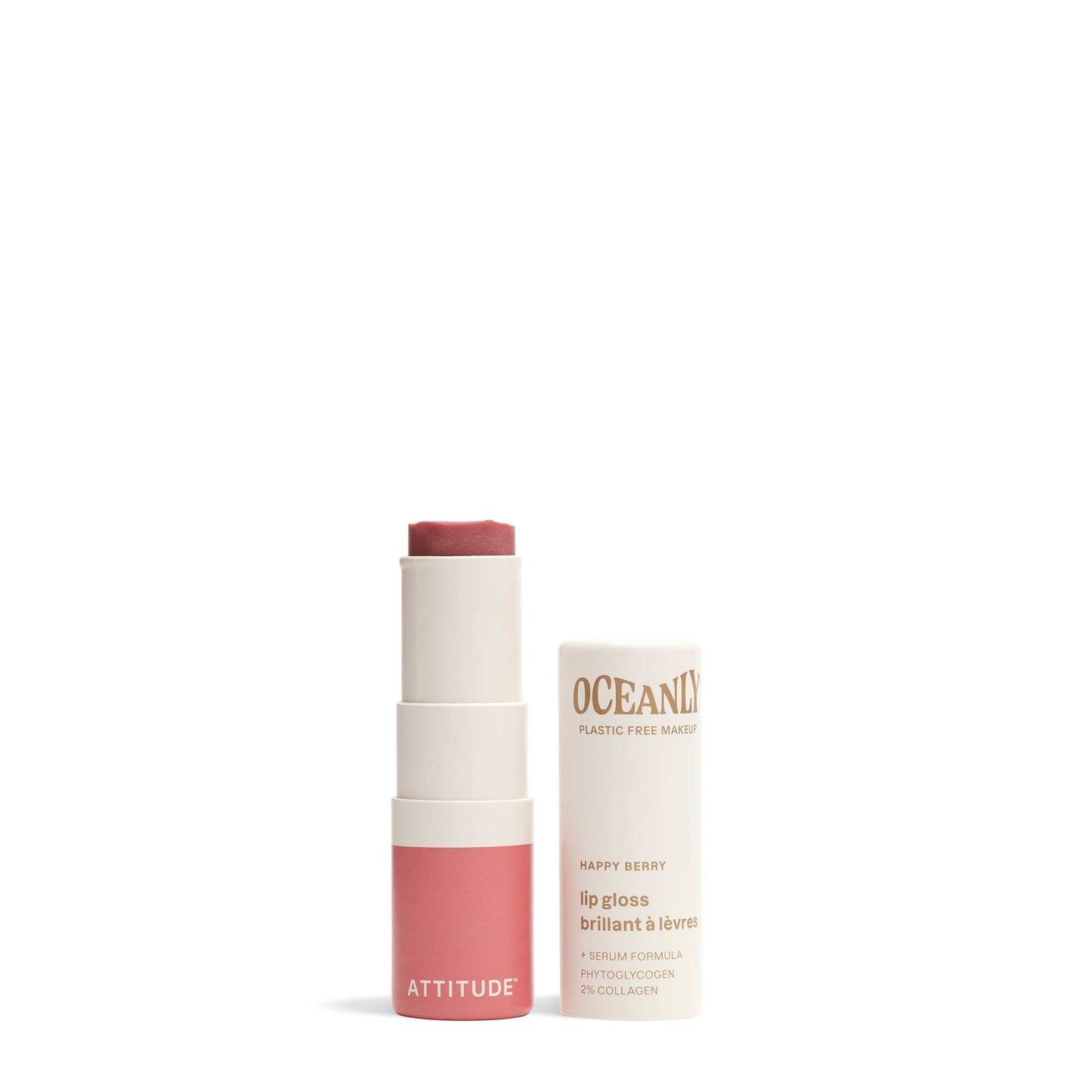 ATTITUDE Oceanly Brillant à Lèvres en Bâton Happy Berry 3.4g Sans odeur 16114-btob_fr?_main?