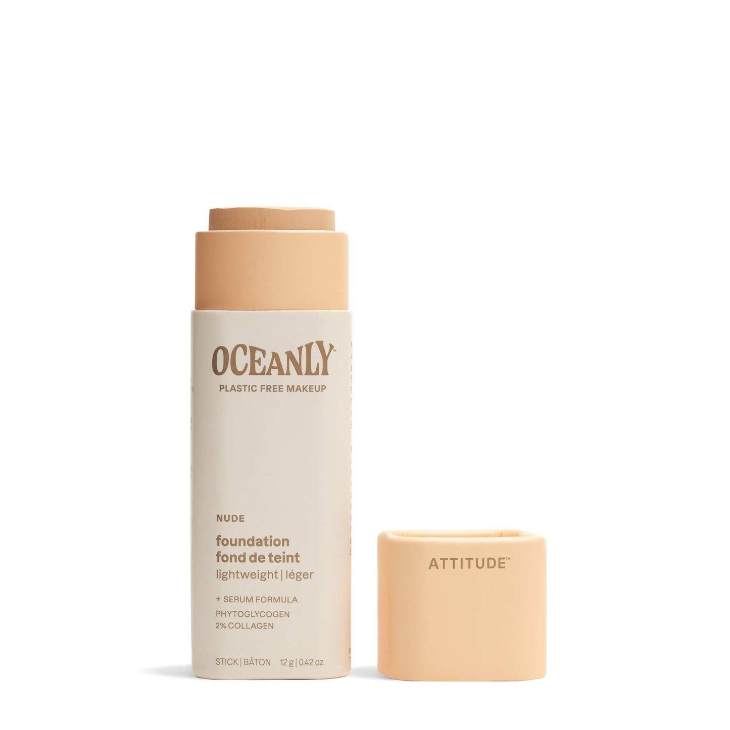 ATTITUDE Oceanly Fond de teint léger en bâton Nude 12g Sans odeur 16141-btob_fr?_main?