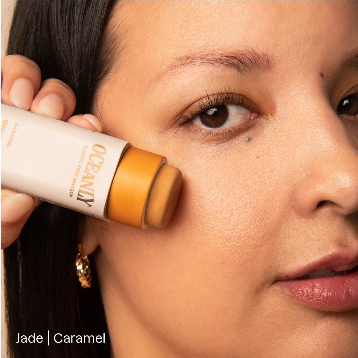 ATTITUDE Oceanly Huile teintée visage en bâton Caramel 12g Sans odeur 16153_fr?