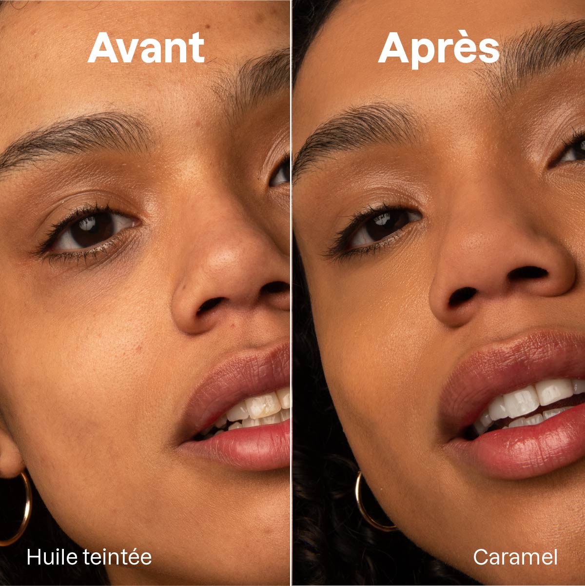 ATTITUDE Oceanly Huile teintée visage en bâton Avant après Caramel 12g Sans odeur 16153_fr?