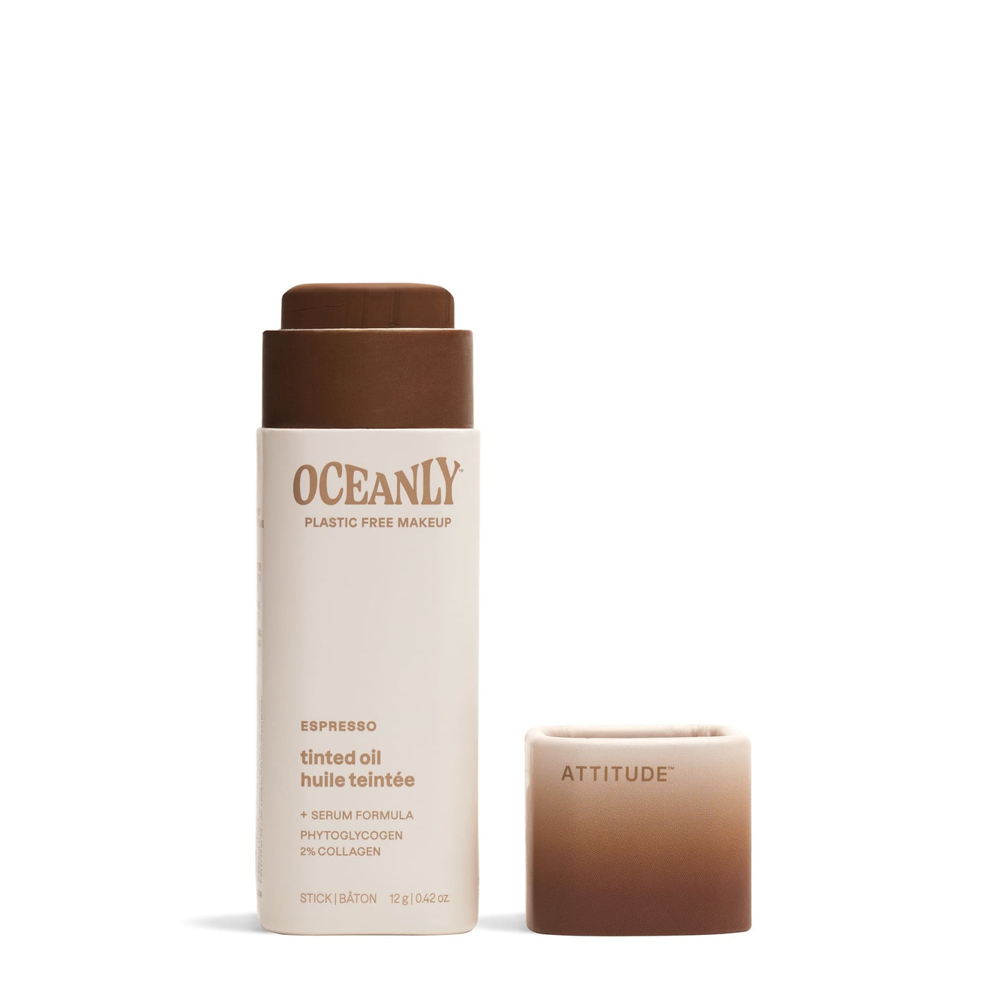 ATTITUDE Oceanly Huile teintée visage en bâton Espresso 12g Sans odeur 16155_fr?_main?