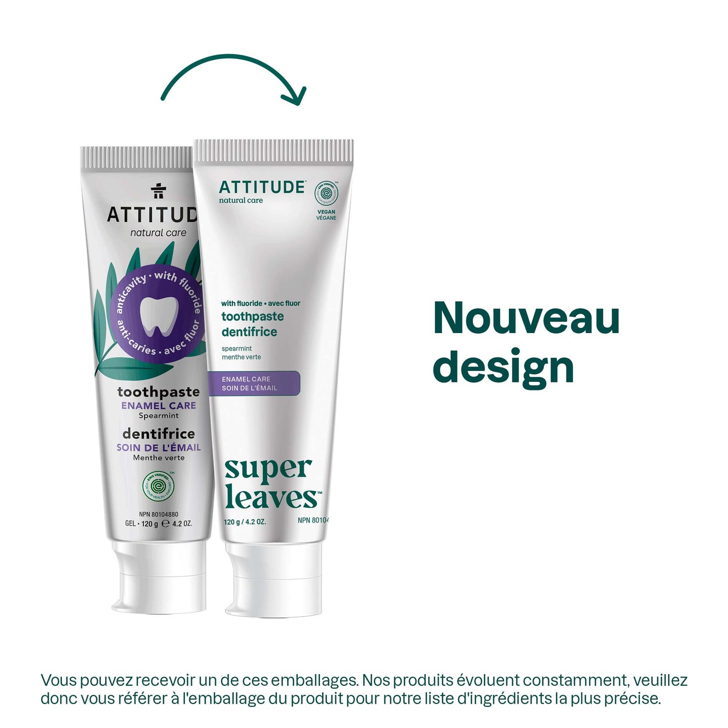 Dentifrice pour adultes avec fluorure - soin de l'émail