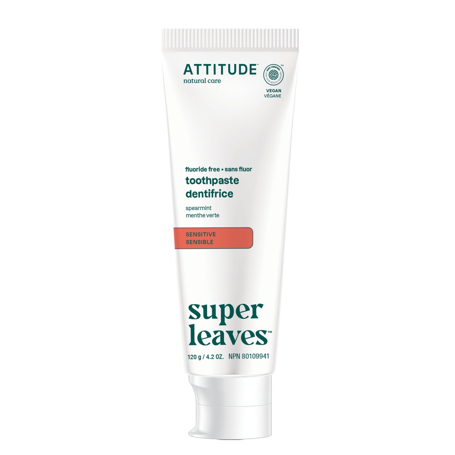Dentifrice pour adultes sans fluorure - sensible
