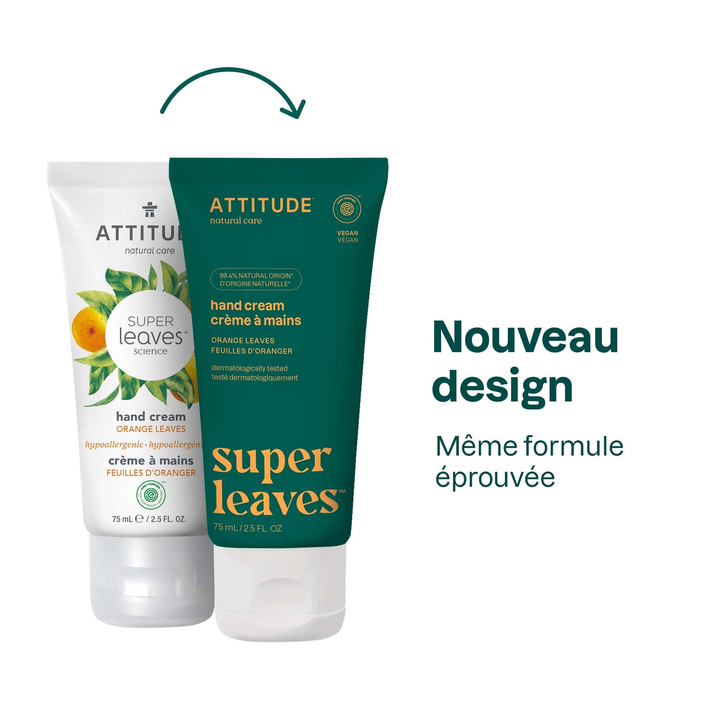 Crème pour les mains Super leaves™ Feuilles d'oranger ATTITUDE 18178_fr? - Feuilles d'oranger