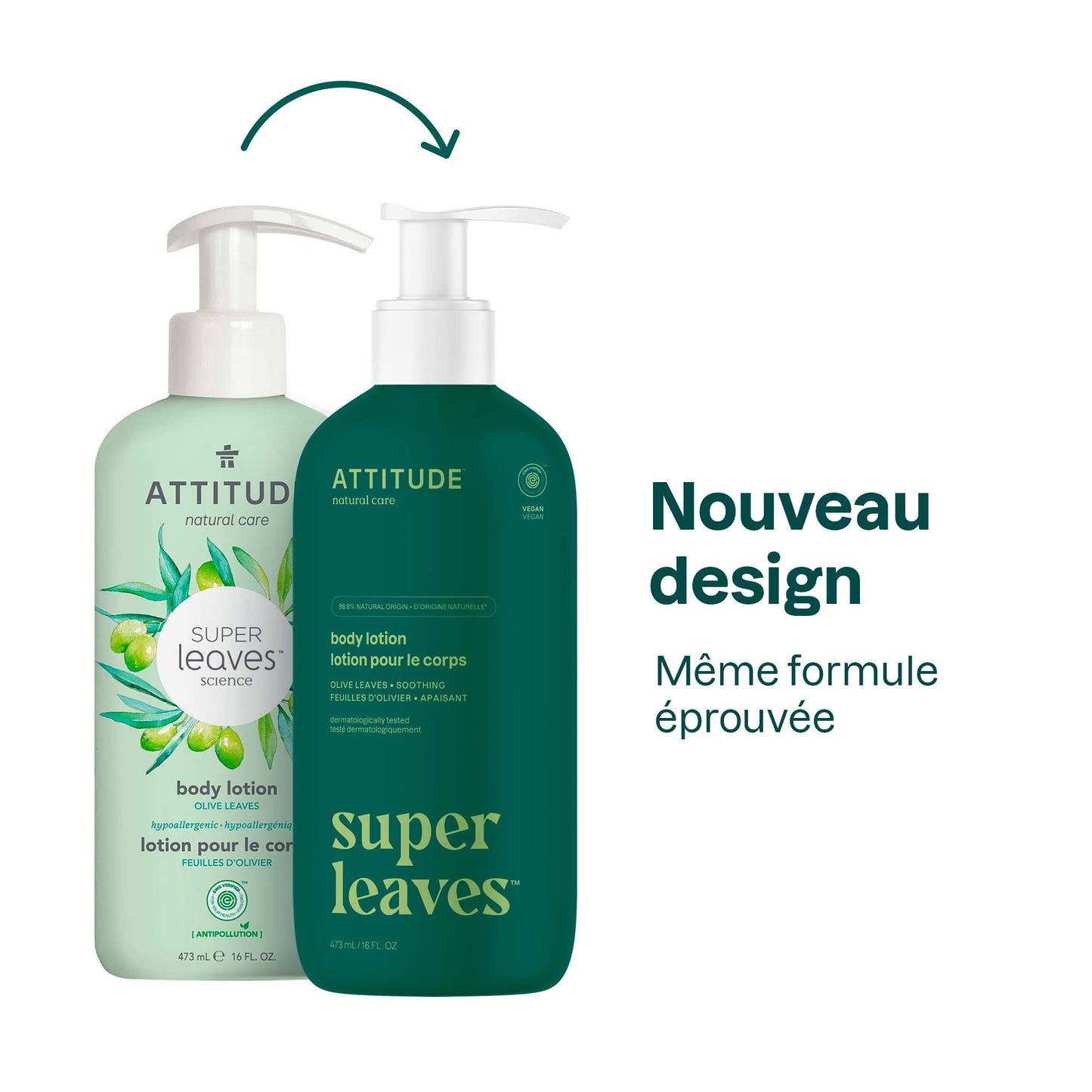 18183 ATTITUDE - Super Leaves™ - Lotion pour le corps hydratante - Feuilles d'olivier 18183_fr? - Feuilles d'olivier -