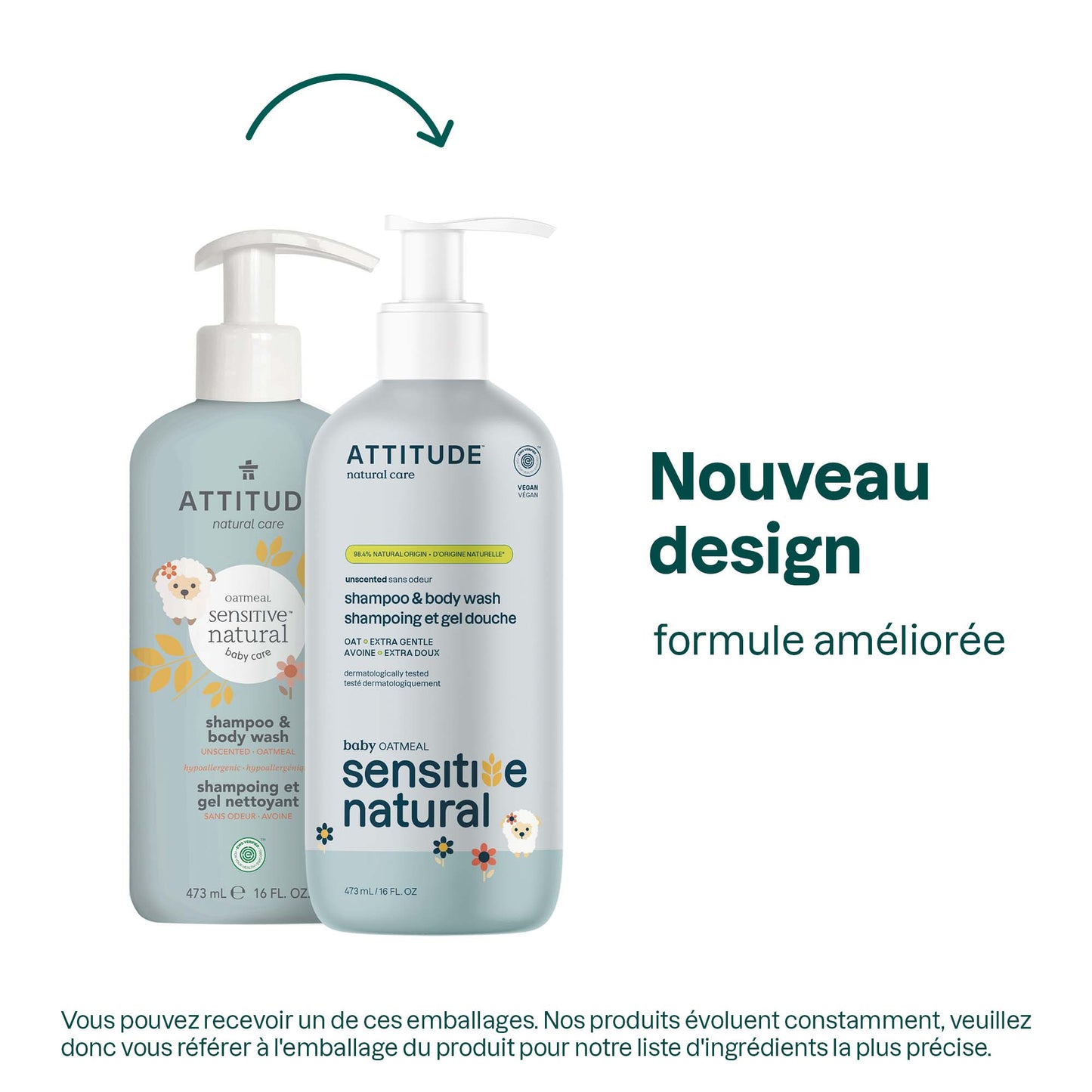 2 en 1 Gel nettoyant cheveux et corps pour Peau sensible de bébé et Sans odeur 60106_fr?