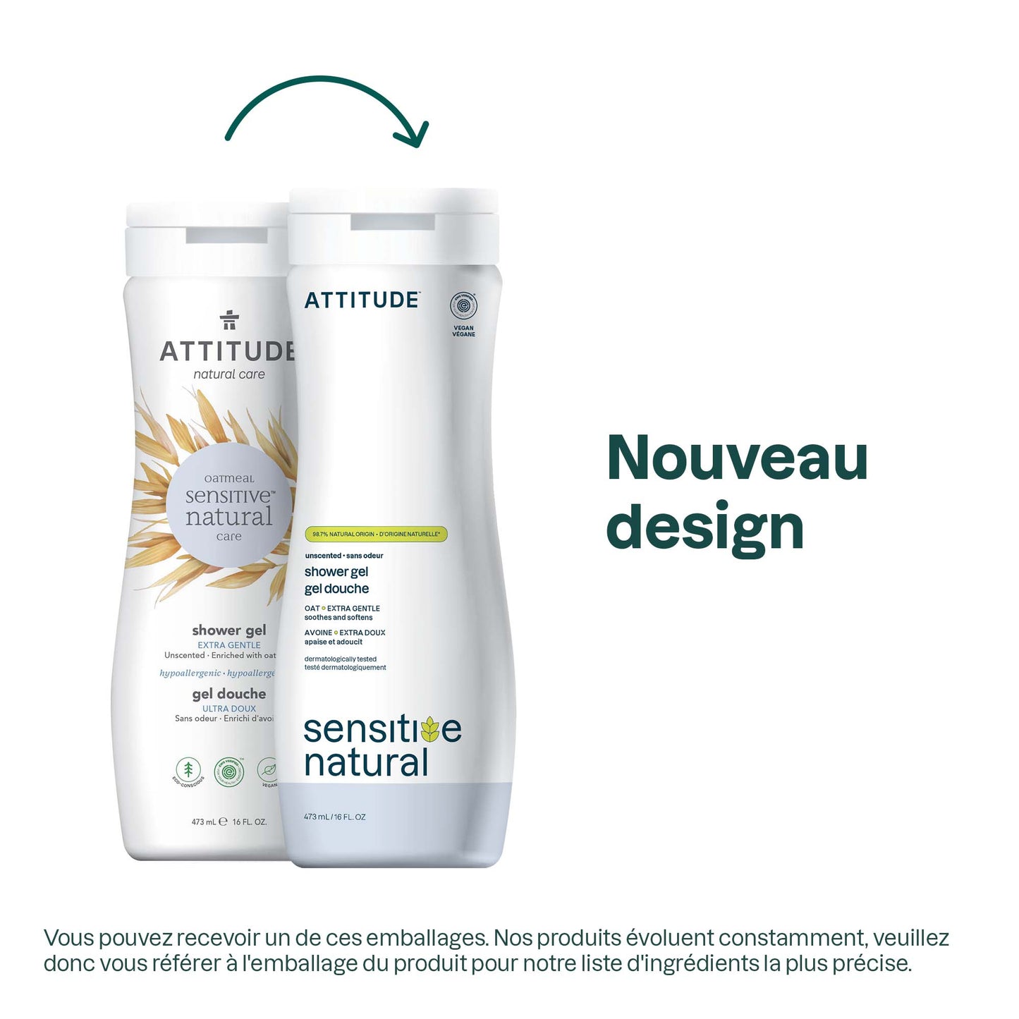 Gel douche : Peau sensible