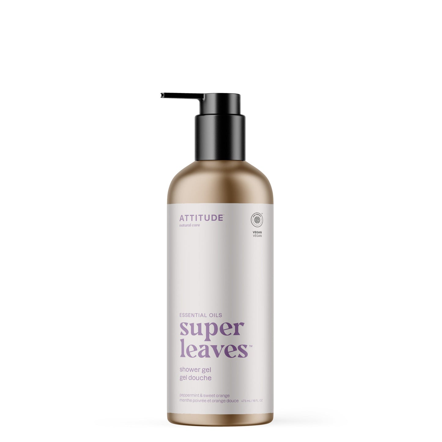 ATTITUDE Super Leaves Essential huile essentielle gel douche Menthe poivrée et orange douce 19834-btob_fr?_main? 473ml