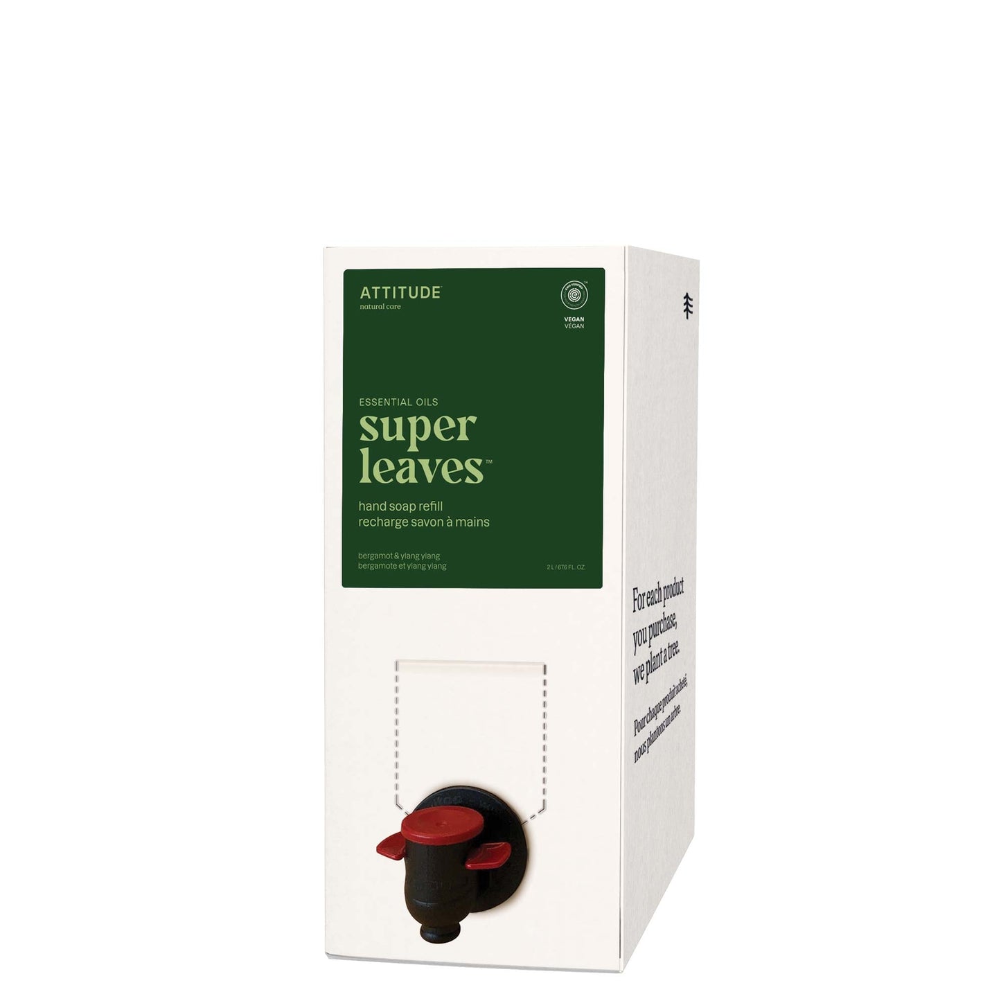 ATTITUDE Super Leaves Essential huile essentielle recharge savon a mains Bergamote et ylang-ylang 87092_fr?_main? Éco recharge 2L