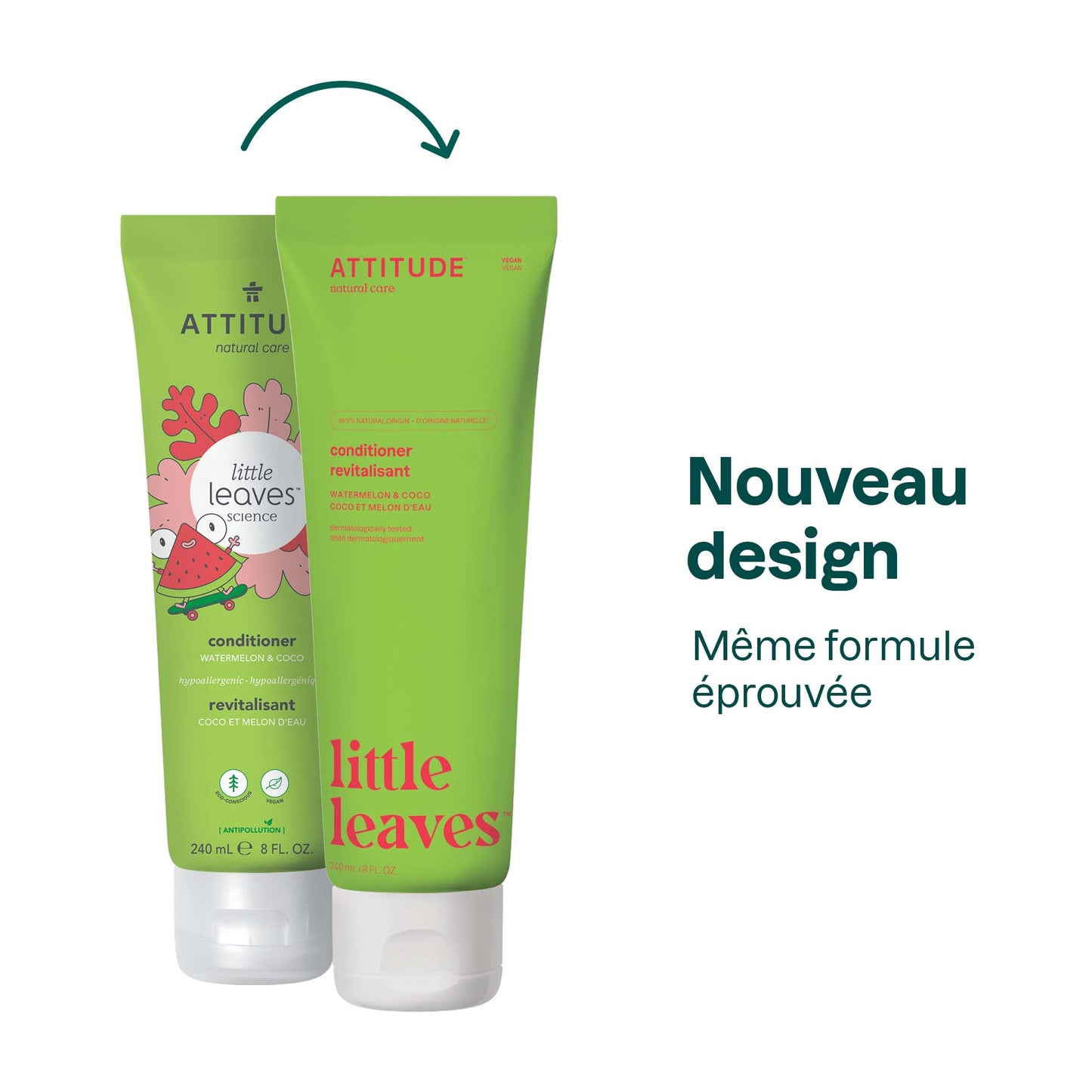 11117 ATTITUDE - Little Leaves™ - Revitalisant démêlant enfant - Coco Melon eau _fr? Coco et Melon d'eau