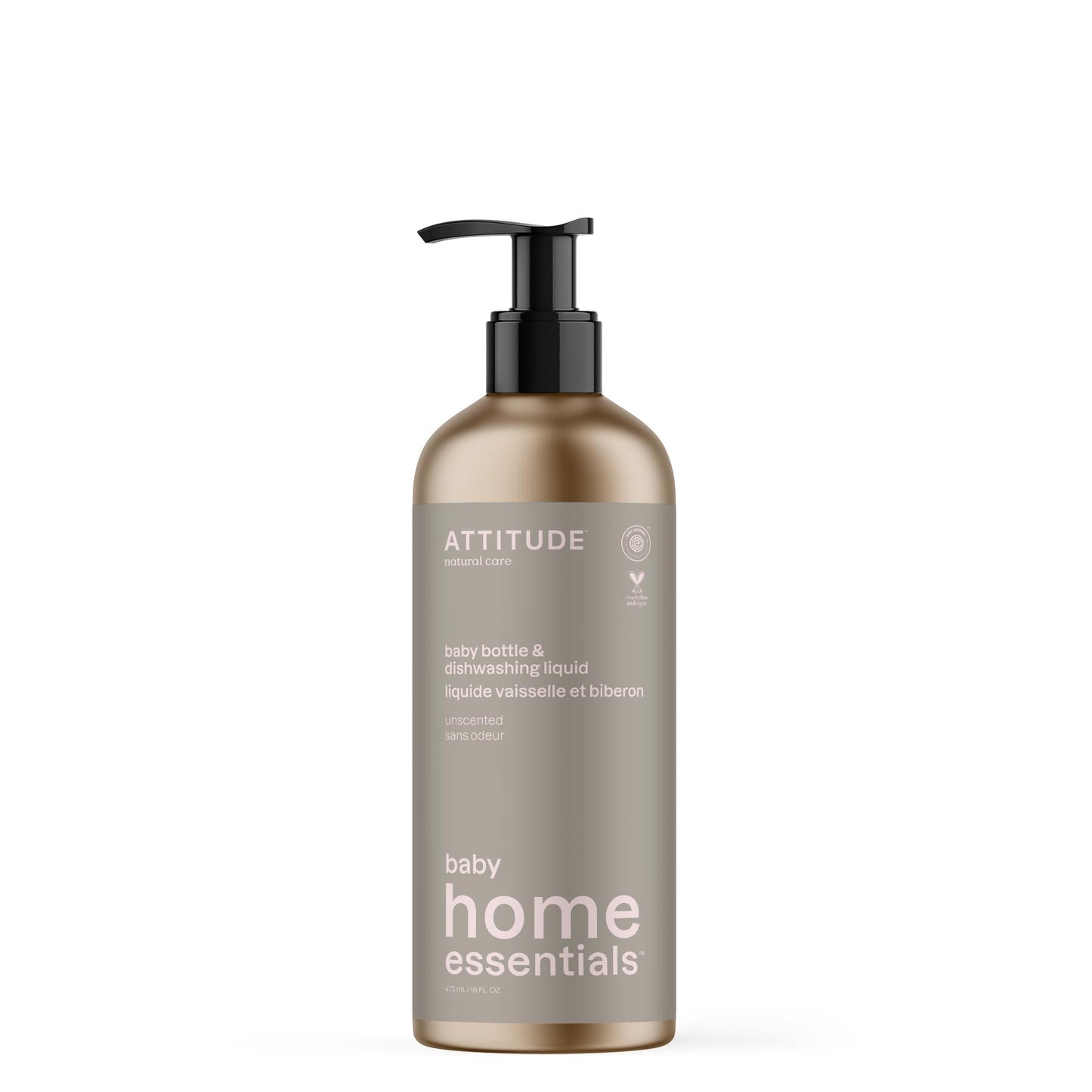 ATTITUDE Baby Home Essentials liquide vaisselle et bieron sans odeur 19370-btob_fr?_main? Sans odeur 473 mL