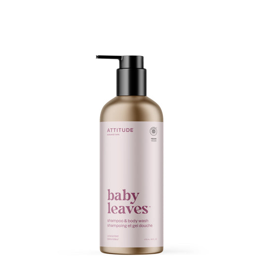 ATTITUDE Baby Leaves Aluminium Shampoing et Gel Douche Sans Odeur 19610-btob_fr?_main? 473mL