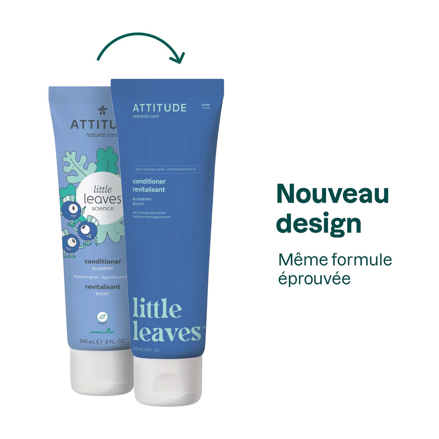 11116 ATTITUDE - Little Leaves™ - Revitalisant démêlant pour enfant - Bleuet _fr? - Bleuet