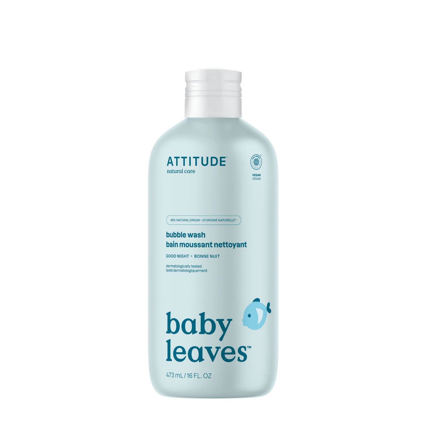 18313 ATTITUDE - Baby Leaves™ - Bain moussant pour enfants hypoallergénique - Bonne nuit _fr?_main?