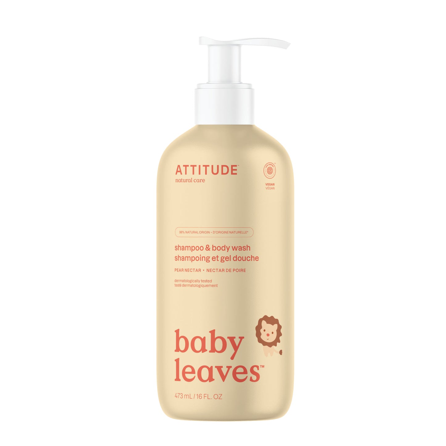16612 ATTITUDE Baby Leaves™ Shampooing bébé 2 en 1 - Certifié EWG Nectar de Poire _fr?_main? Nectar de poire