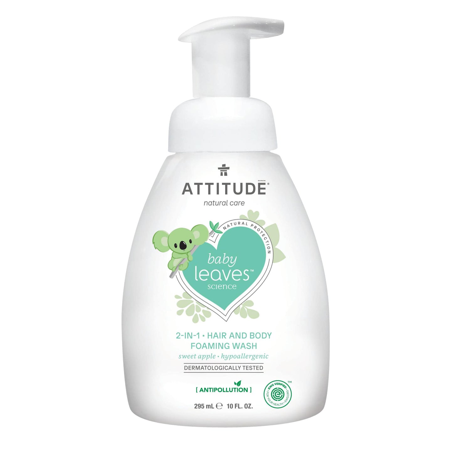 ATTITUDE Baby Leaves™ - Nettoyant pour bébé - 2 en 1 en mousse - Douce pomme _fr?_main? Douce pomme
