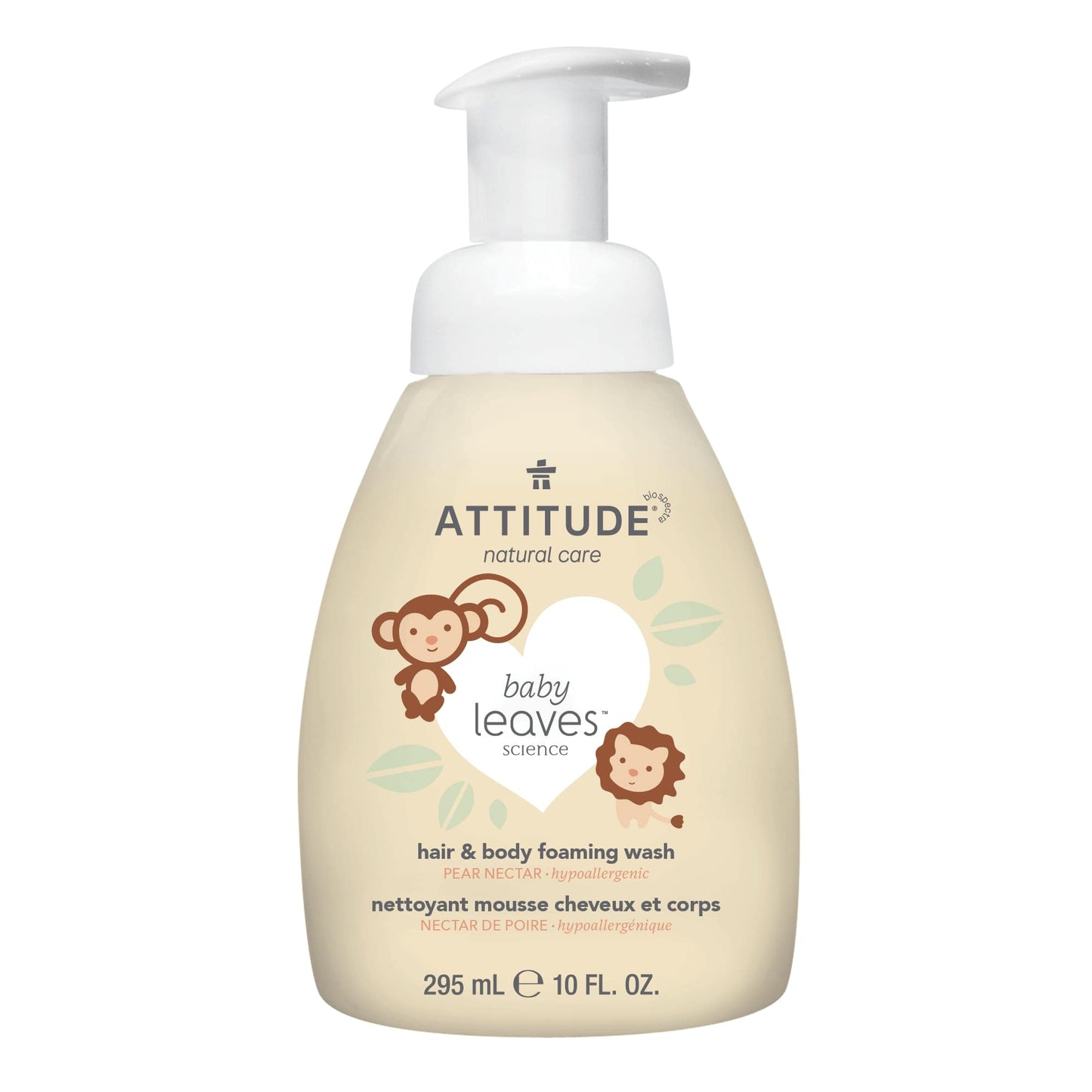 16632 ATTITUDE Baby Leaves™ - Nettoyant pour bébé - 2 en 1 en mousse - Nectar de poire _fr?_main? Nectar de poire