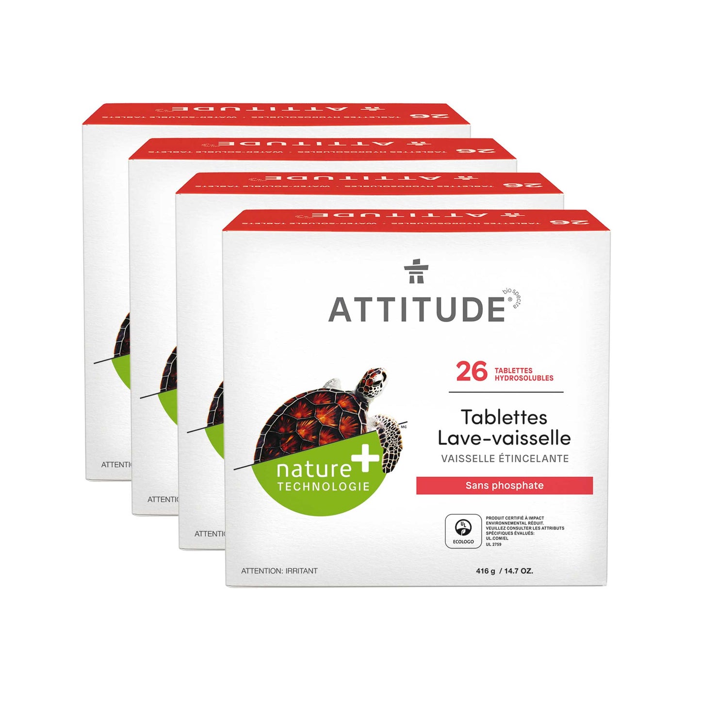 ATTITUDE Nature+ tablettes lave-vaisselle 26 écodoses / 4 unités BDL_4_13228_fr?_main?