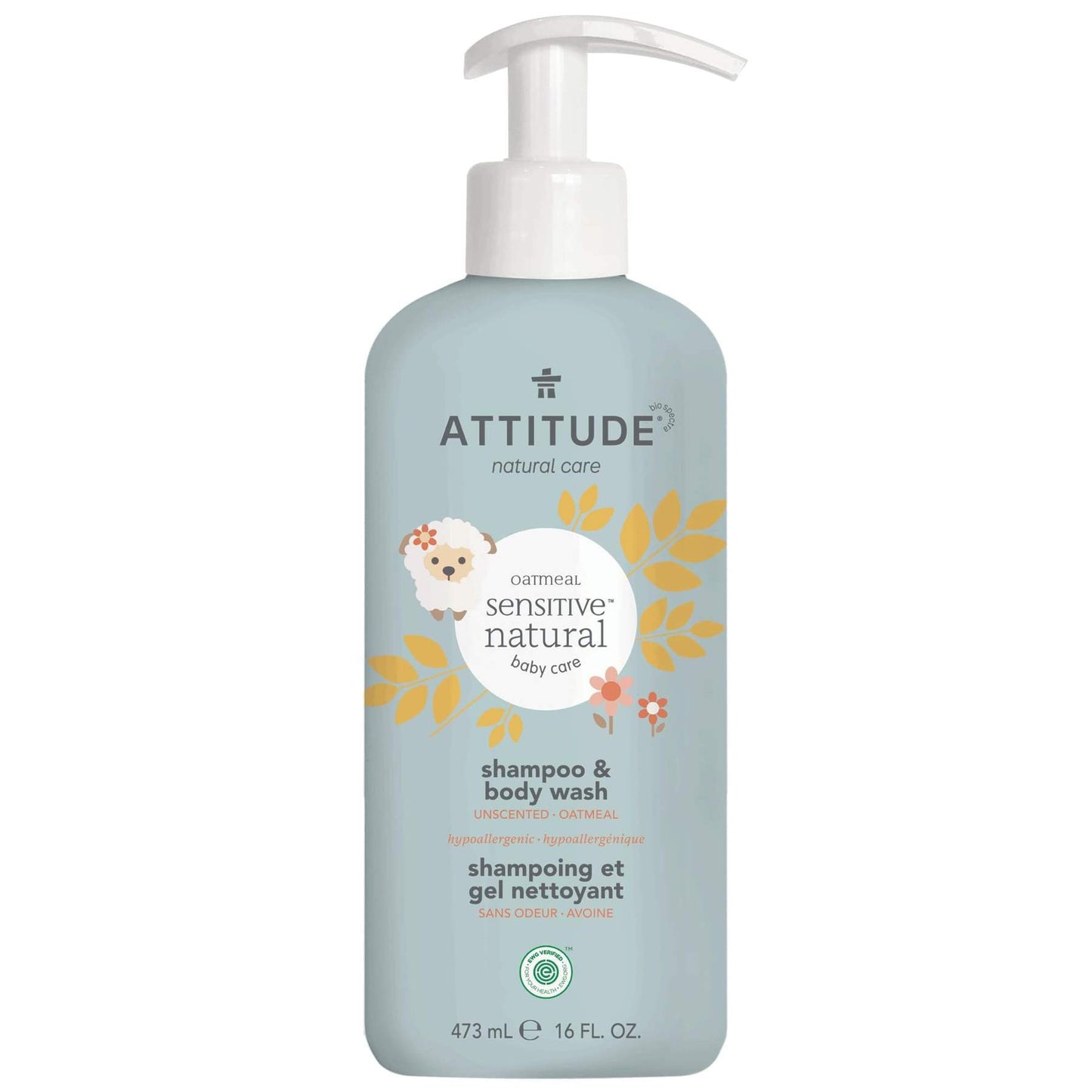 2 en 1 Gel nettoyant cheveux et corps pour Peau sensible de bébé et Sans odeur 60106_fr?_main?