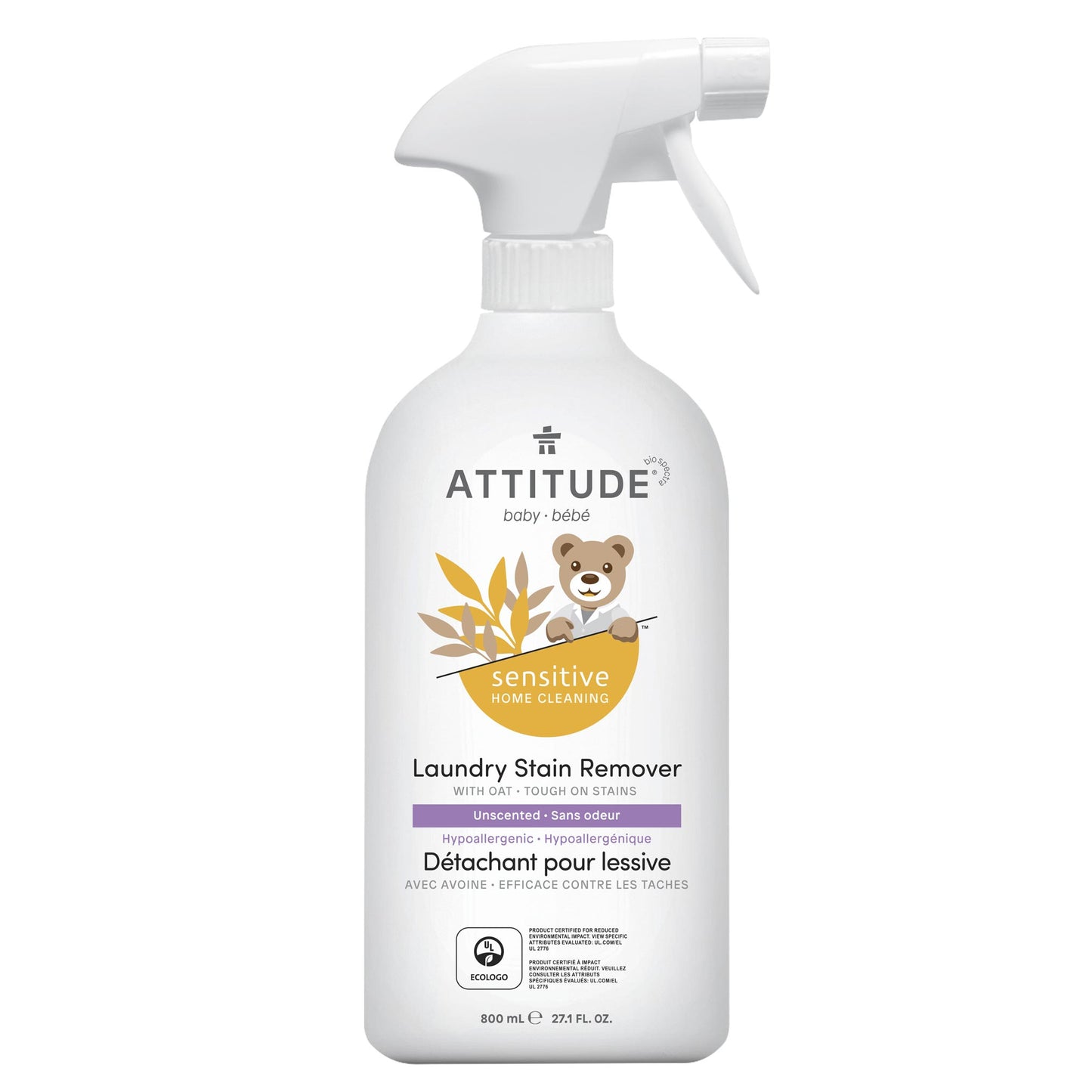 ATTITUDE Détachant pour lessive Peau sensible bébé hypoallergénique et sans odeur - Sensitive home cleaning 60257_fr?_main?
