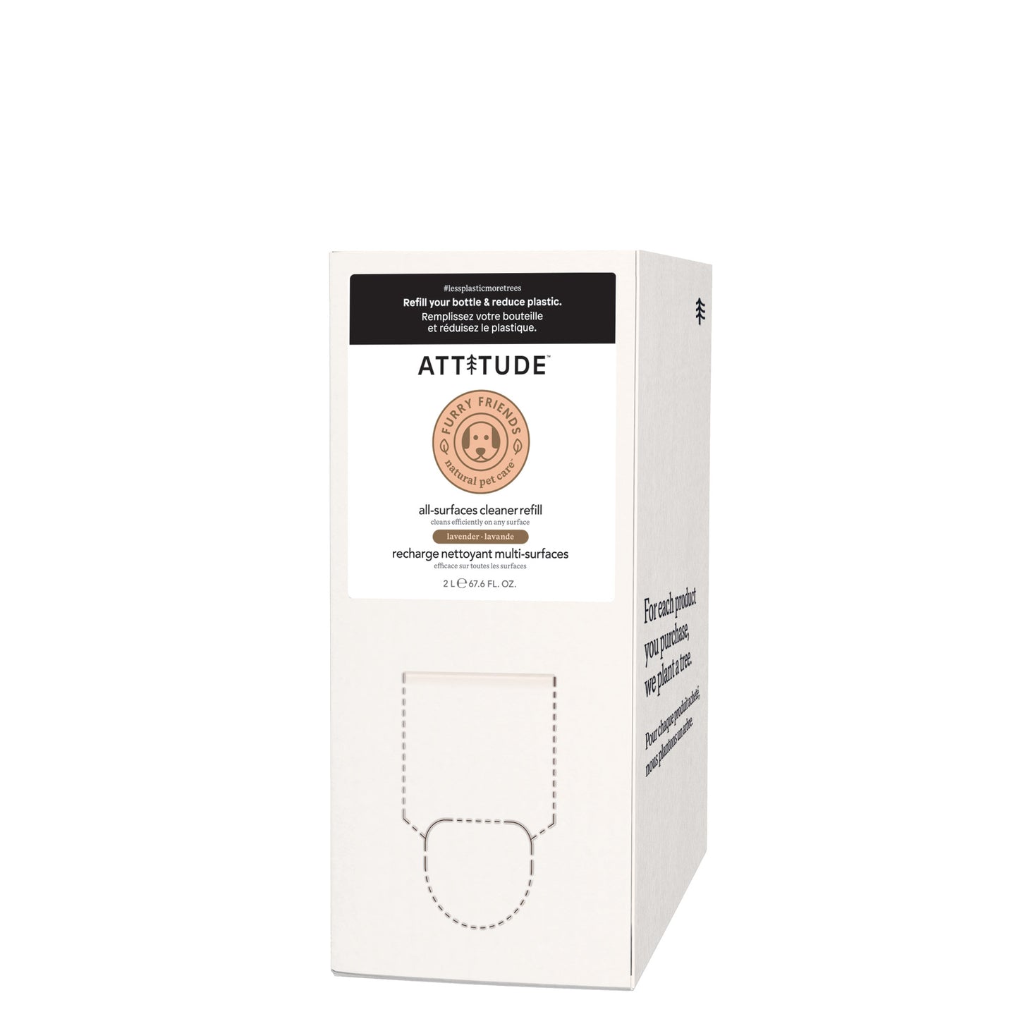 ATTITUDE Nettoyant Multi-Surfaces Éco-Recharge 2L Furry friends™ Lavande 84145_fr?_main?-Éco-Recharge 2L