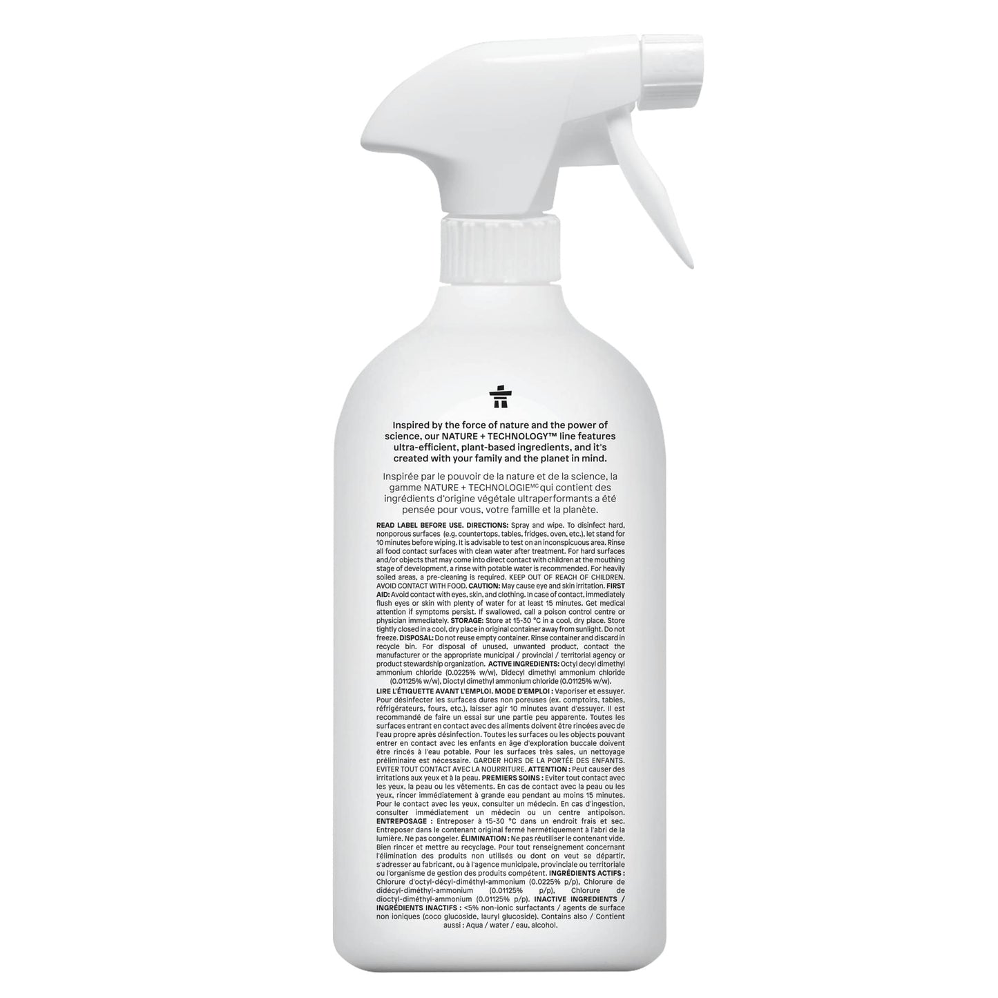 ATTITUDE Nature+ Nettoyant Multi surfaces Désinfectant - Sans odeur - Bouteille 800 mL 10920_fr?_main? Sans odeur / Bouteille 800 mL