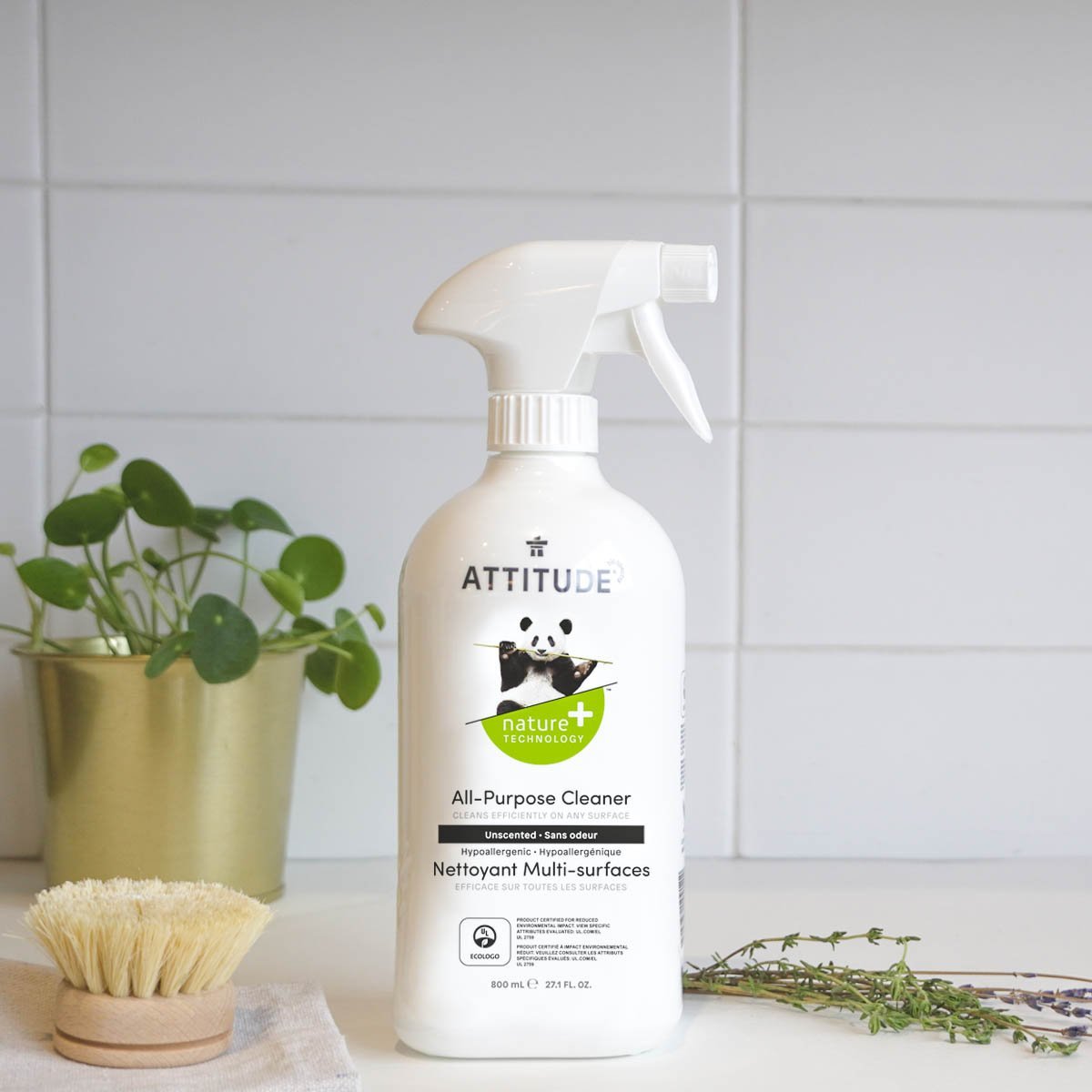 ATTTITUDE Nettoyant multi-surfaces Nature+ Technology - Sans odeur Bouteille 800 mL 10190_fr?_hover? Sans odeur / Bouteille 800 mL