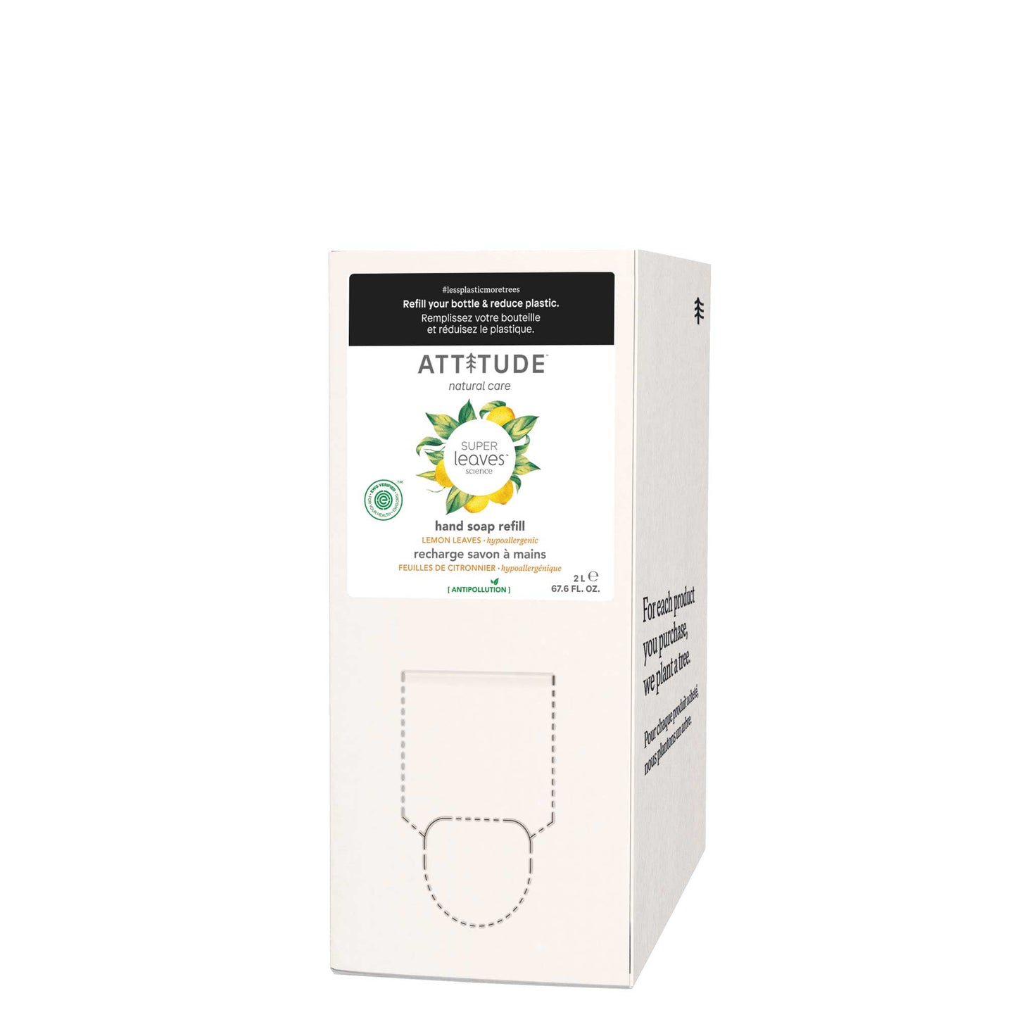 Savon à mains Vrac à emporter 2L - Feuilles de citron _fr?_main? - Feuilles de citronnier - Éco-recharge 2L