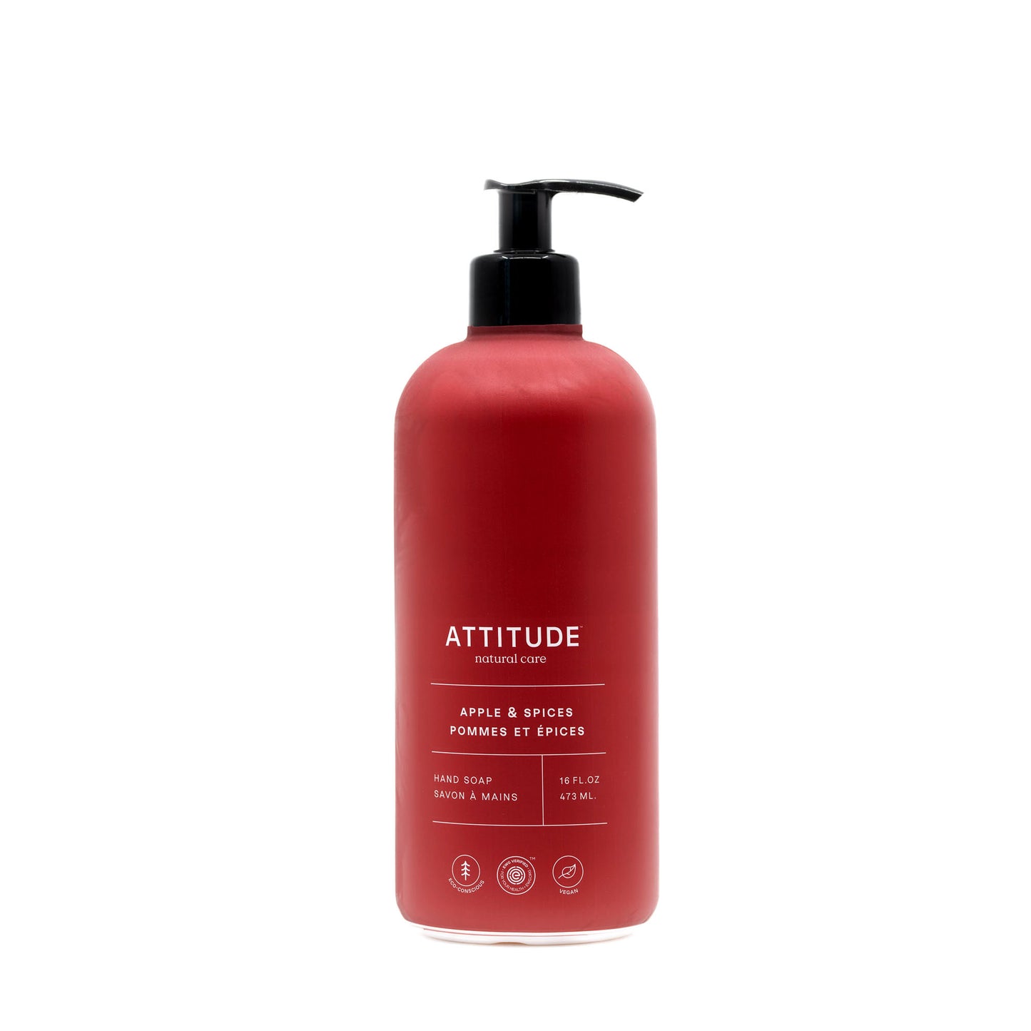 ATTITUDE Savon a mains 14100_fr?_main? Pomme et épices 473 mL