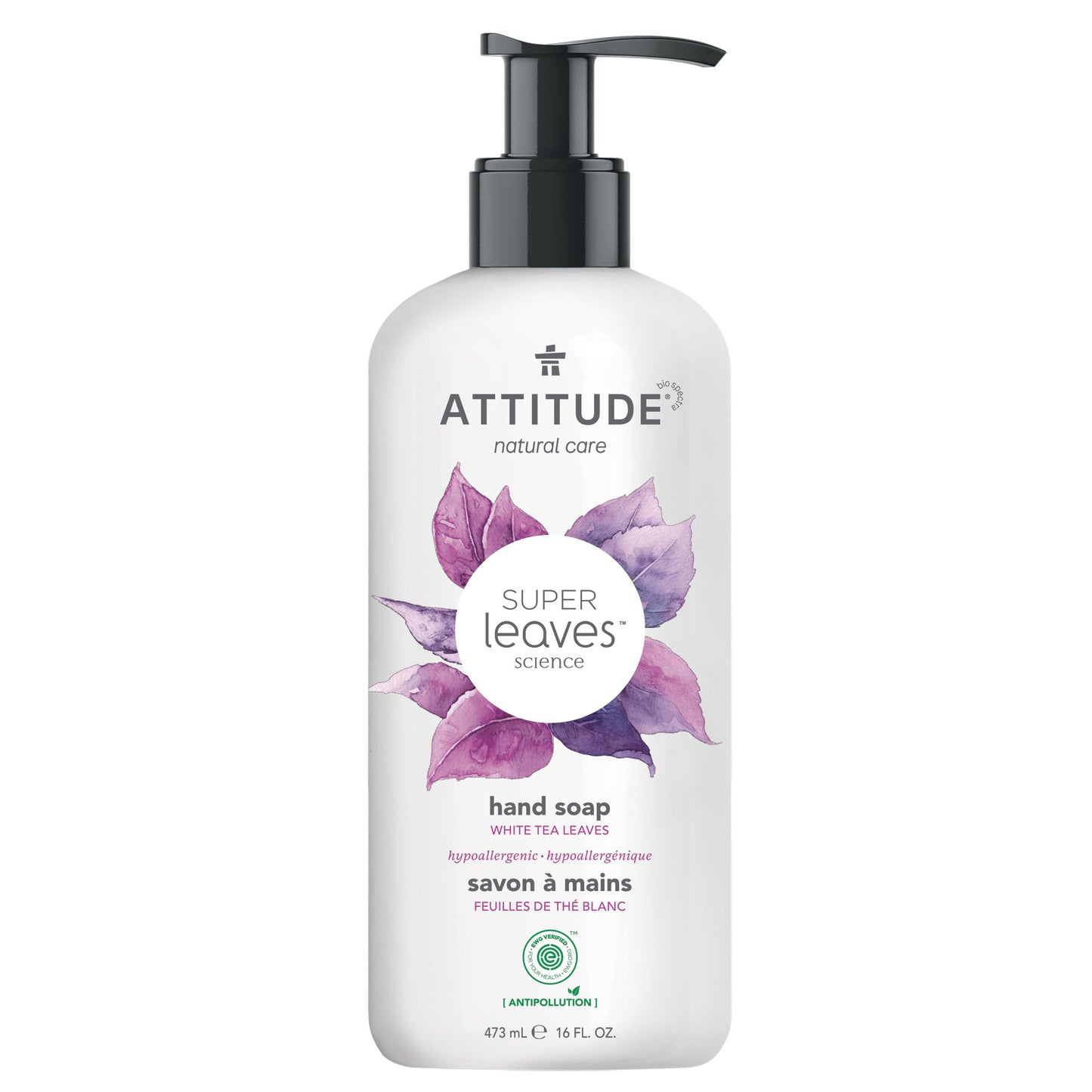 14097 ATTITUDE Super Leaves™ - Savon liquide pour les mains aux Feuilles de thé blanc _fr?_main? 473 mL