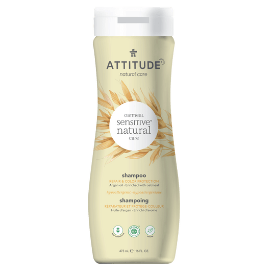 ATTITUDE Pour peau sensible shampoing réparateur et protège couleur huile d'argan 60102_fr?_main?