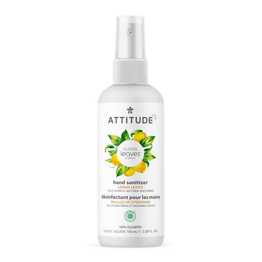 ATTITUDE Super leaves Désinfectant pour mains Feuilles de citronnier 100 mL _fr? _main? - Feuilles de citronnier - 100 mL