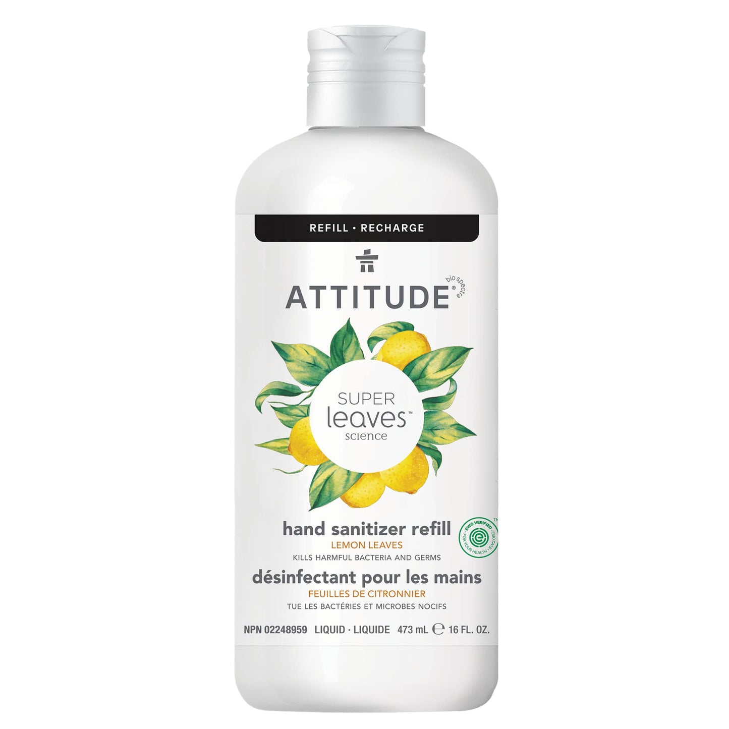 Recharge du désinfectant pour mains Super leaves™ Feuilles de citronnier Recharge 473 mL_fr? _refill?