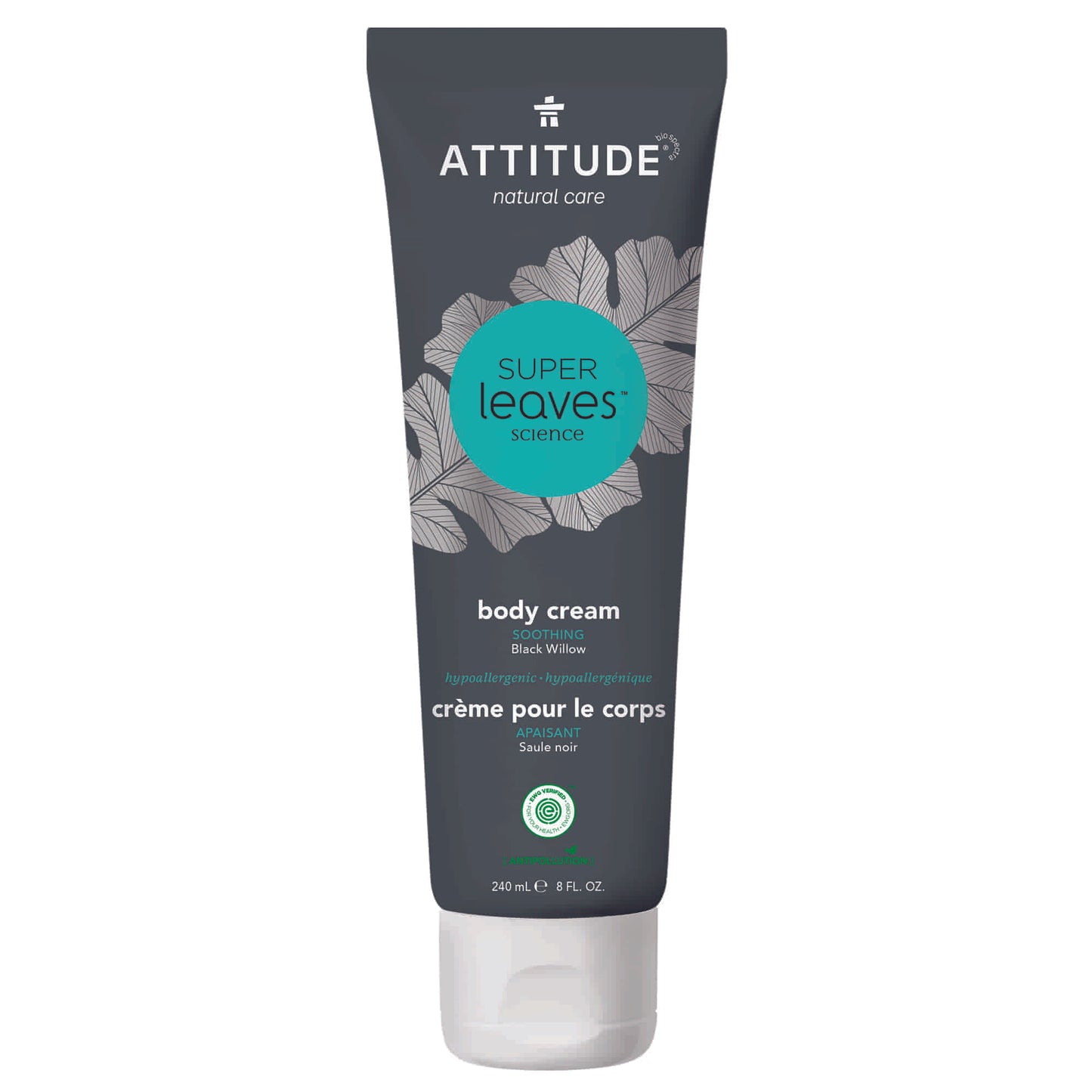 18195 ATTITUDE - Super Leaves™ - Crème pour le corps pour homme apaisante _fr?_main? - Saule noir -