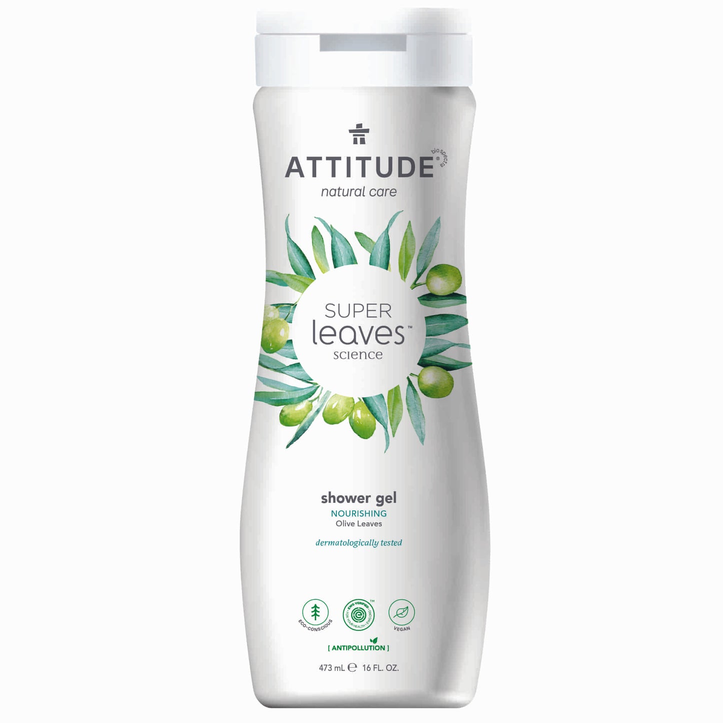 11293 ATTITUDE Super Leaves™ - Gel douche naturel nourrissant certifié EWG 11293_fr?_main? - Feuilles d'olivier - 473 mL