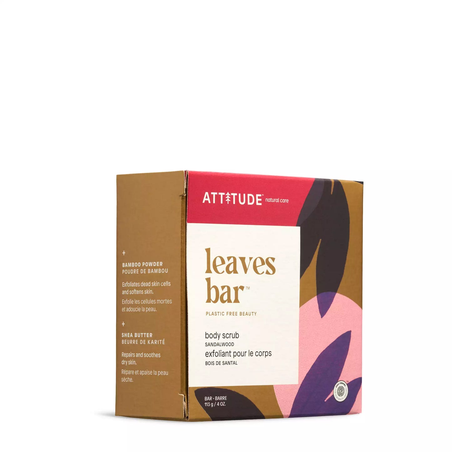 ATTITUDE leaves bar Exfoliant pour le corps Bois de santal 17159_fr?