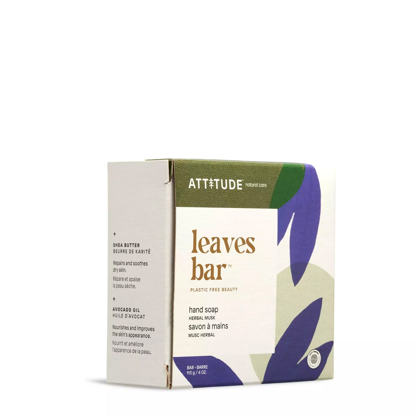ATTITUDE leaves bar Savon à mains Musc herbal 17157_fr? 1 unité