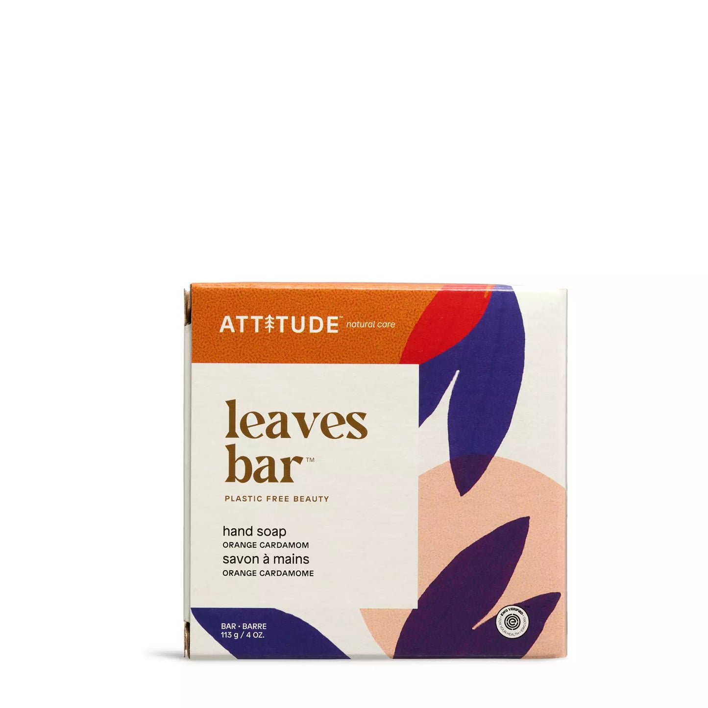 ATTITUDE leaves bar Savon à mains Orange cardamome 17155_fr?_main? 1 unité
