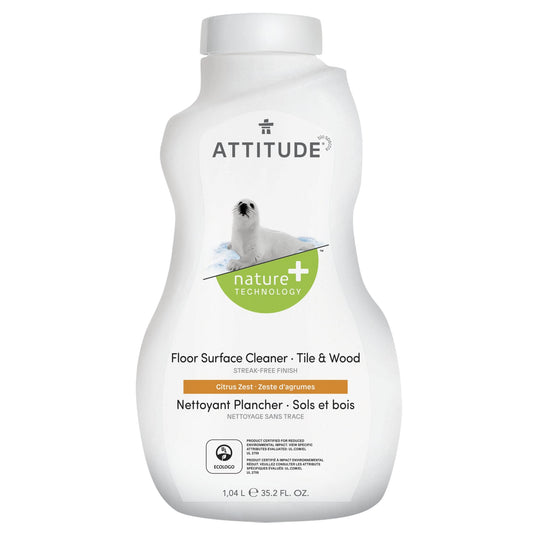 ATTITUDE Nettoyant pour planchers de bois naturel - Zeste d'agrumes 10510_fr?_main? - Bouteille 1.06L -