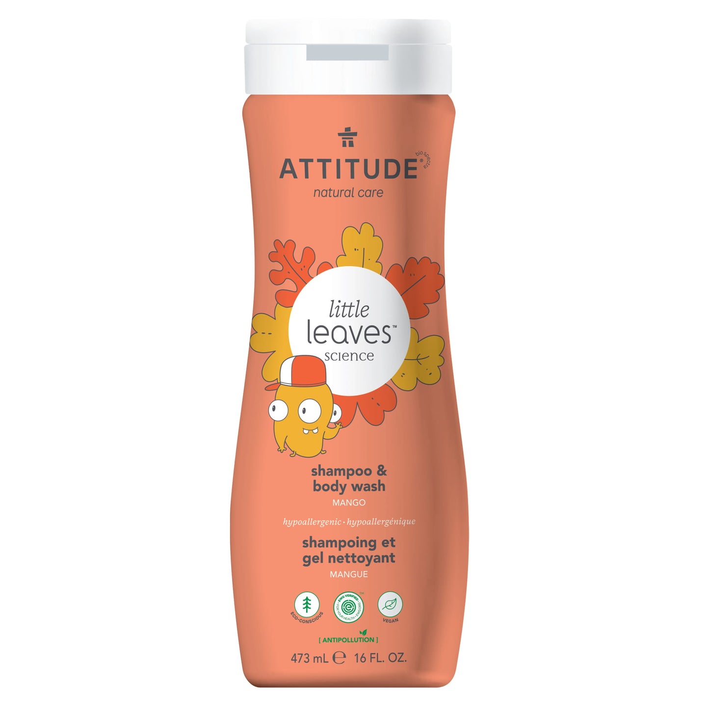 ATTITUDE - Little Leaves™ - Shampoing et Gel nettoyant pour enfants 2-en-1 - Mangue 11018_fr?_main? Mangue / 473 mL