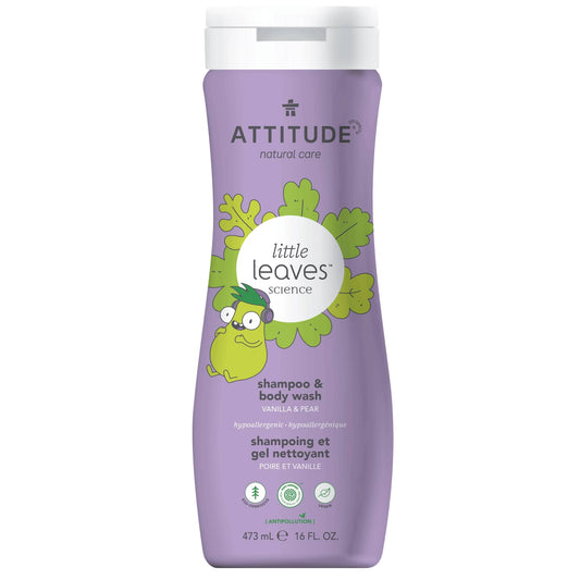 ATTITUDE - Little Leaves™ - Shampoing et Gel nettoyant pour enfants 2-en-1 - Poire et Vanille 11015_fr?_main? Poire et Vanille / 473 mL