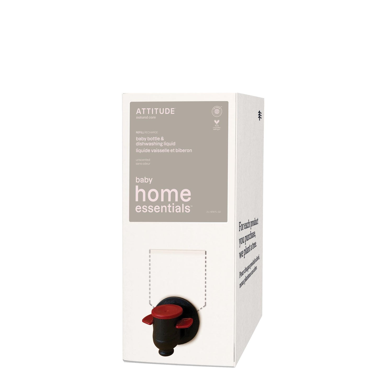 ATTITUDE Baby Home Essentials liquide vaisselle et bieron sans odeur 87370_fr?_main? Sans odeur Éco-Recharge 2L