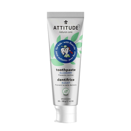 ATTITUDE Dentifrice avec Fluor pour enfants Bleuet 16723_fr?_main? 120g / Bleuet