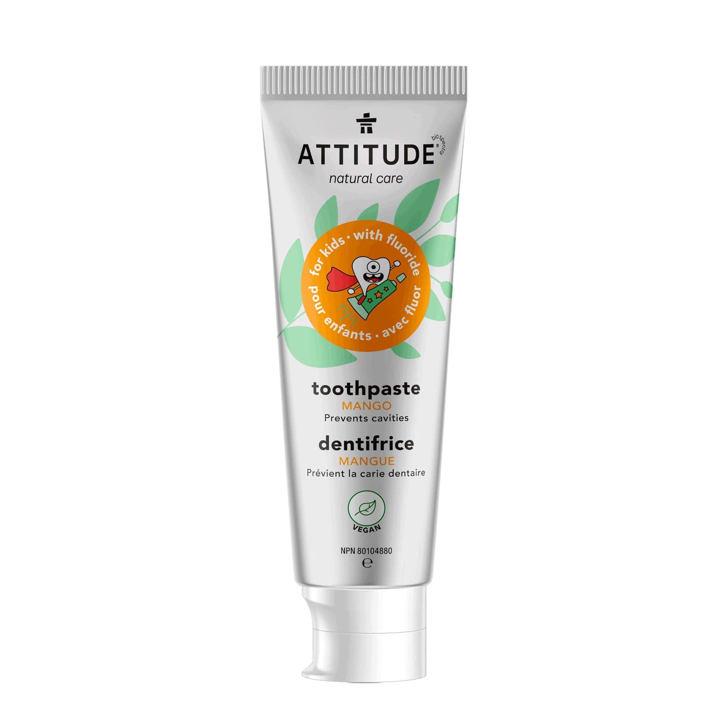 ATTITUDE Dentifrice Naturel avec Fluor pour enfants Mangue 16725_fr?_main? 120g / Mangue