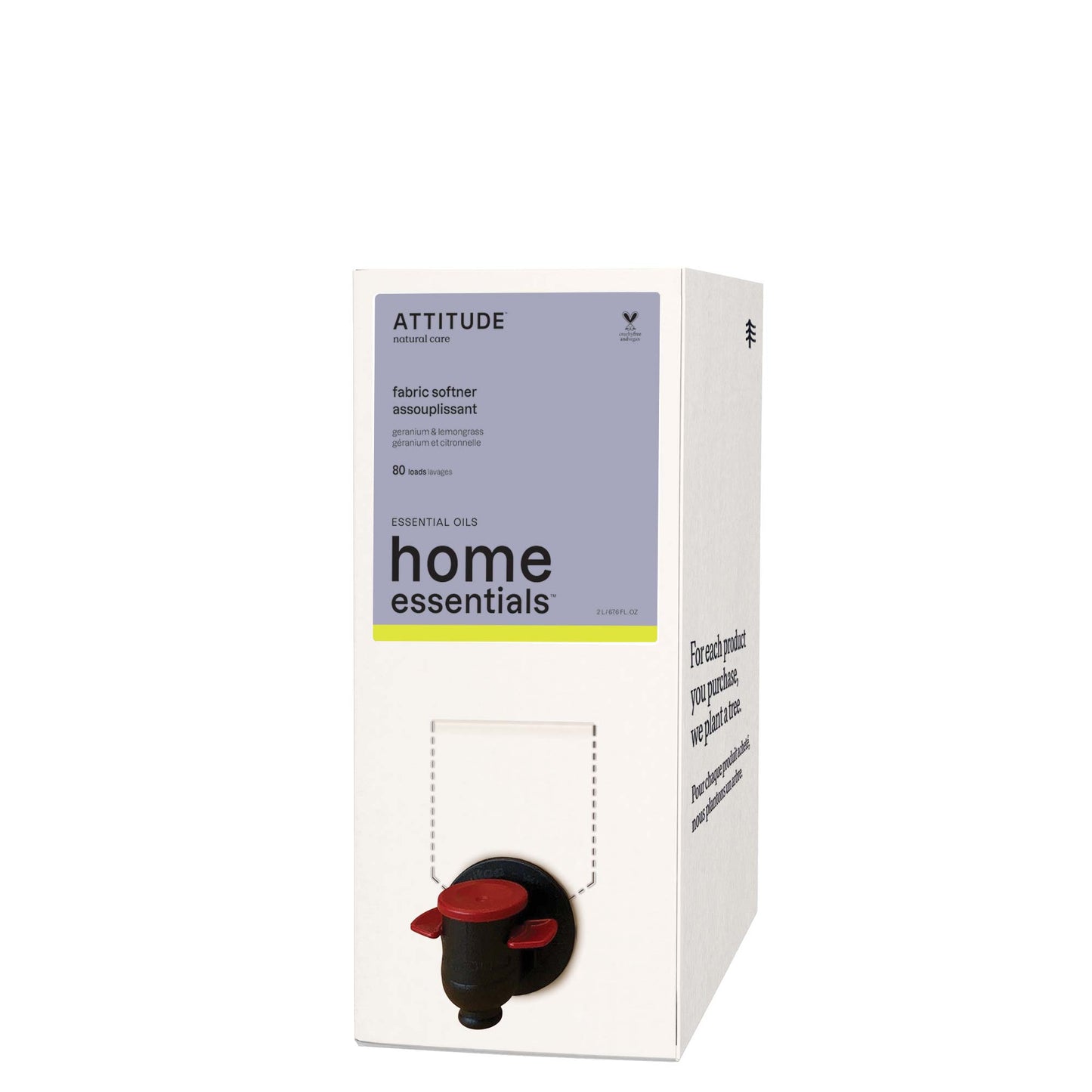 ATTITUDE Home Essentials Essential oils assouplissant Géranium et citronnelle 87218_fr?_main? Géranium et Citronnelle Éco-Recharge 2L