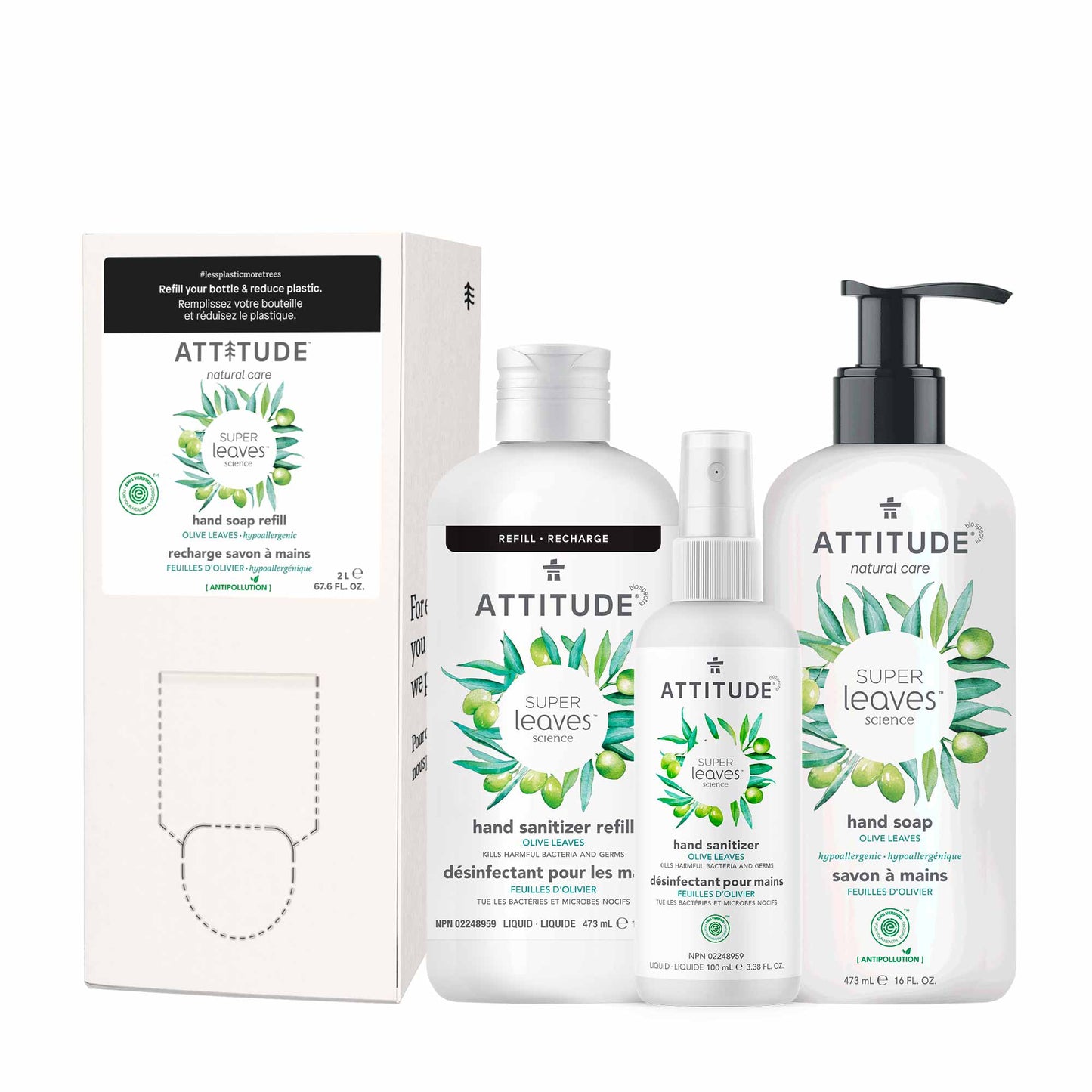 Attitude Ensemble d'essentiels pour les mains propres Feuilles d'olivier BDL_a14_11939_fr?_main? Feuilles d'olivier